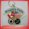 3D tourist animal promotional silicone keychains